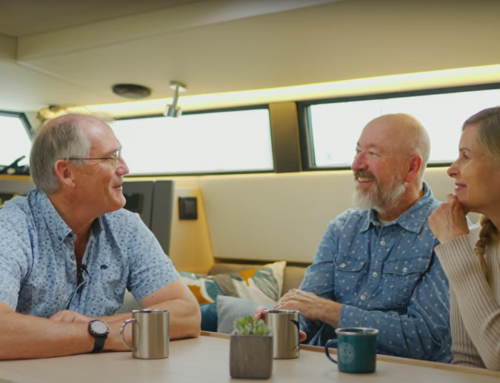 Rencontre impromptue avec Pete GOSS à Cherbourg.  Bons conseils à la clé…